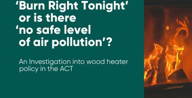 Wood Heaters and Woodsmoke Pollution in Canberra – Tuggeranong Community Council Submission